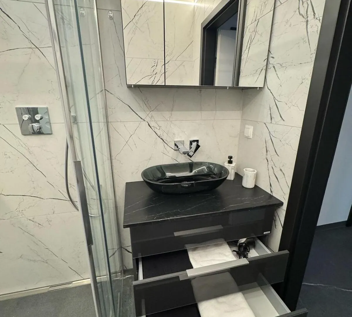 Black And White Style Apartment In Viyana